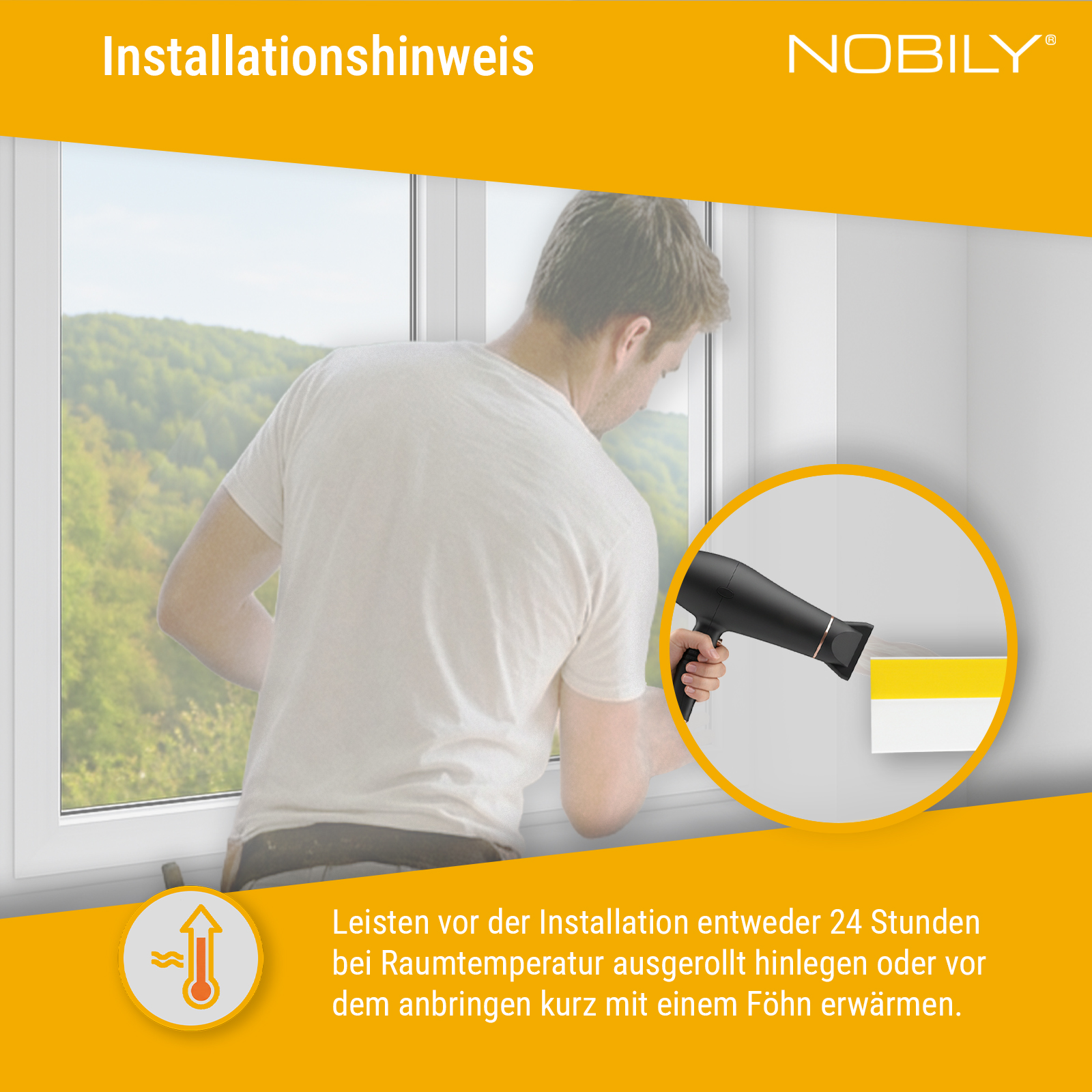 20mm-80mm Fensterleiste / Flachleiste selbstklebend OHNE Lippe Stärke 1,5mm