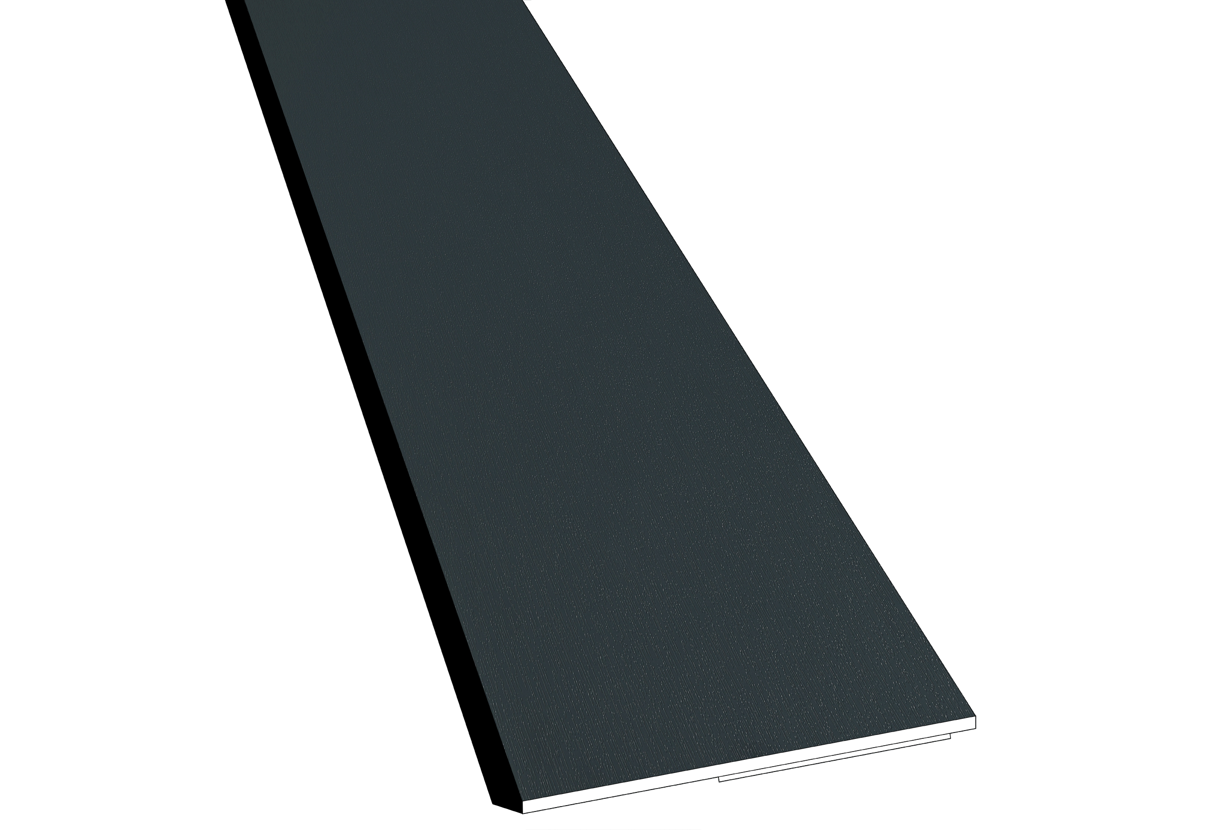 Farbige Fensterleiste / Flachleiste 30mm selbstklebend MIT Lippe Stärke 1mm