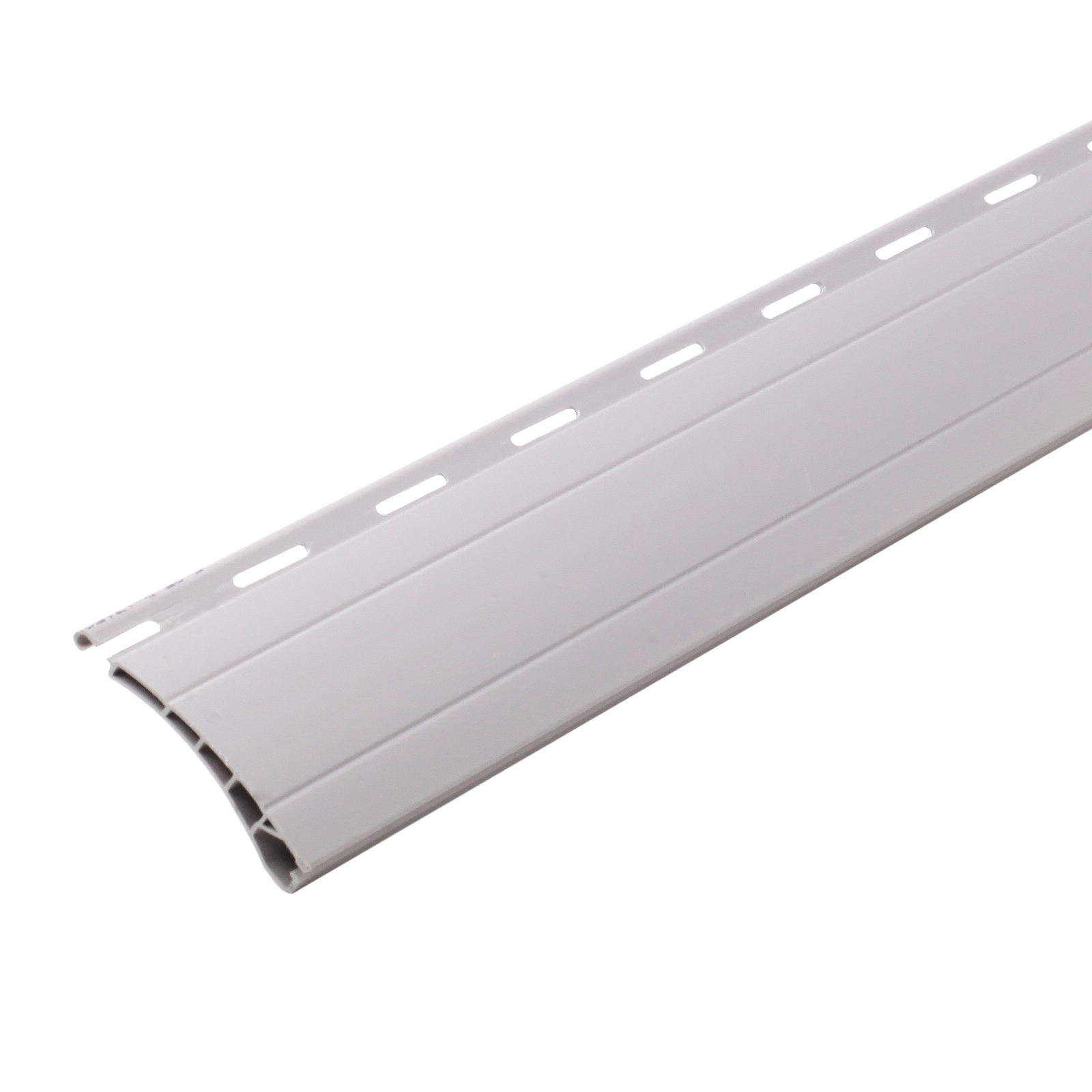1x Rolladen Lamelle aus Kunststoff (PVC) in Grau, 37mm Deckbreite, 980mm Länge